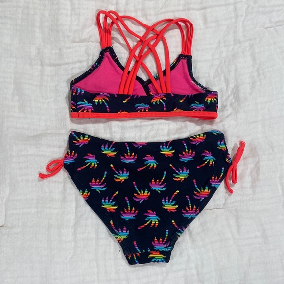 Circo XS (4-5) palm tree girls bathing suit - Picture 2 of 4